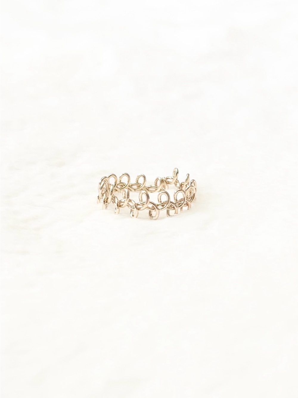 5/$15 🩷 MUST BUNDLE Delicate Gold Loop Chain Ring - Women's Jewelry